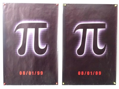 Lot 248 - PI : THE MOVIE (1998) - 4 x posters in 2...