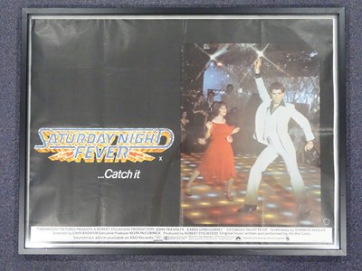 Lot 272 - SATURDAY NIGHT FEVER (1977) - UK quad -...