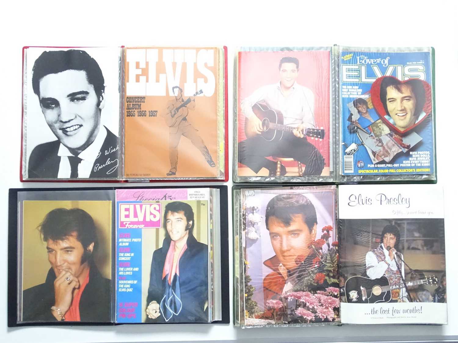 Lot 278 - ELVIS - 8 x display binders containing...