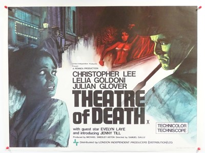Lot 28 - THEATRE OF DEATH (1967) - UK quad - rolled (1...