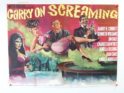 Lot 29 - CARRY ON SCREAMING (1966) UK Quad - True first...
