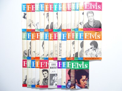 Lot 297 - ELVIS - a group of 'Elvis Monthly' magazines -...