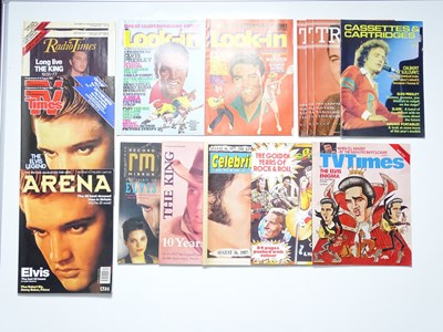 Lot 310 - ELVIS - a group of magazines containing Elvis...