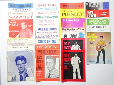 Lot 312 - ELVIS - a group of music scores to include...