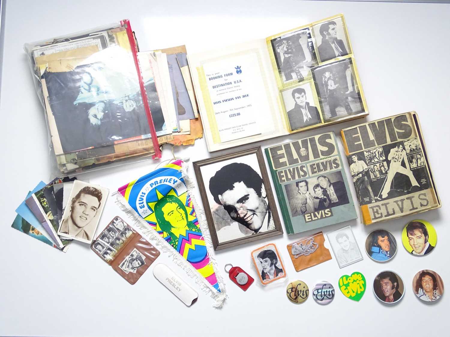 Lot 319 - ELVIS - an Elvis fan's personal collection of...