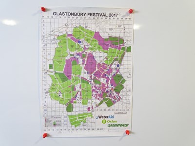 Lot 336 - GLASTONBURY MUSIC FESTIVAL - A group of three...