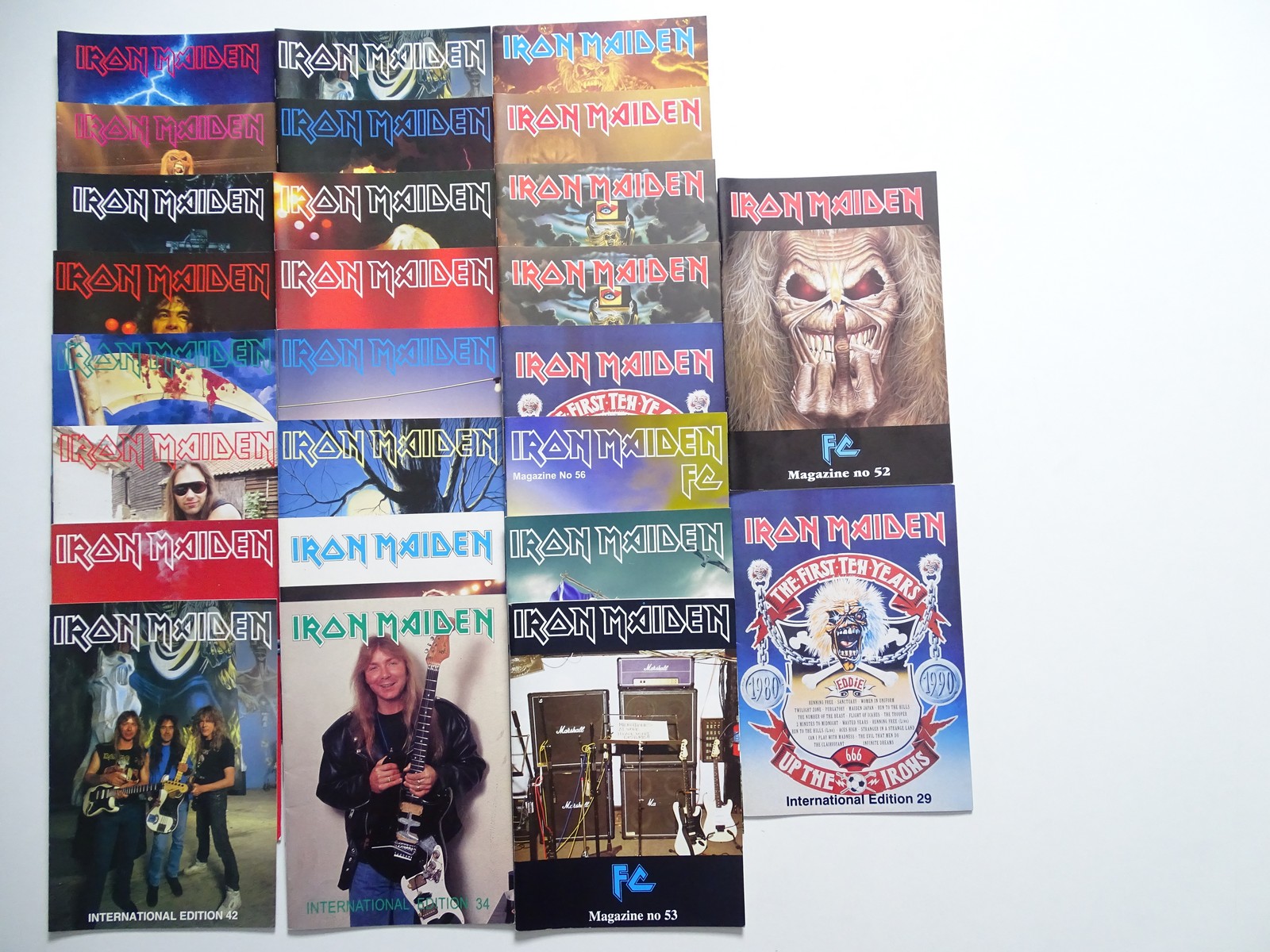 Lot 337 A group of IRON MAIDEN Fan Club Magazines