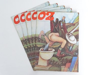 Lot 389 - OZ Magazine #46 (5 in lot) cover art by Ken...