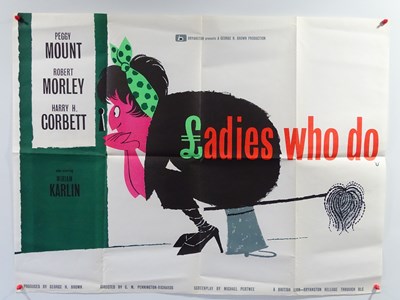 Lot 393 - LADIES WHO DO (1963) - UK Quad film poster -...