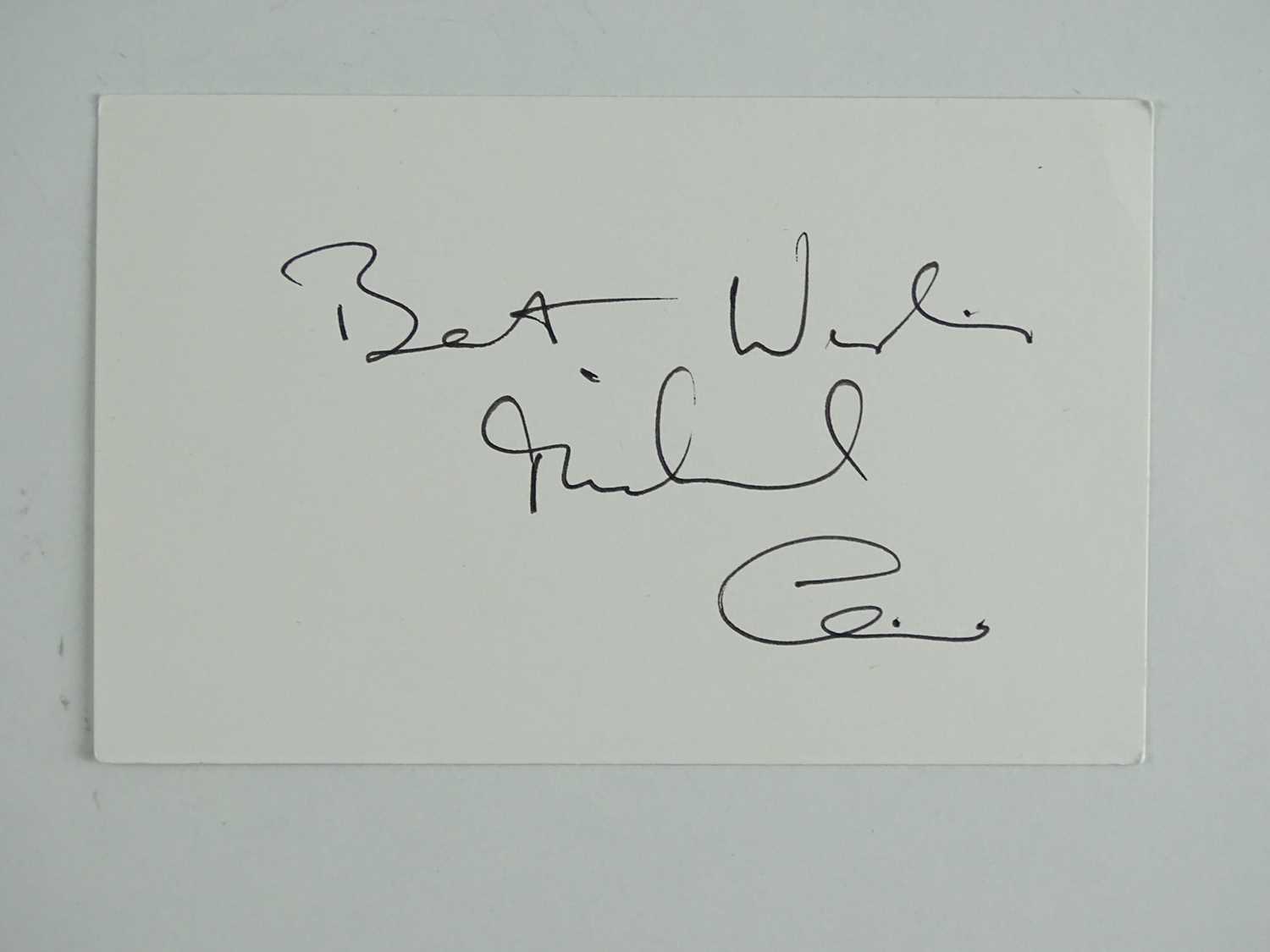 Lot 219 - MICHAEL CAINE - known for his distinctive...