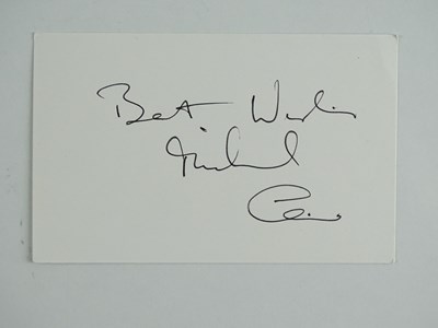 Lot 219 - MICHAEL CAINE - known for his distinctive...