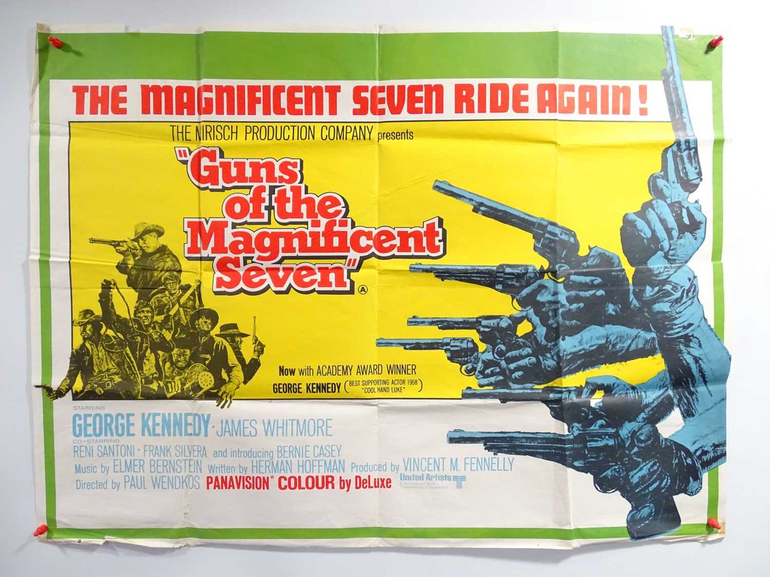 Lot 422 - GUNS OF THE MAGNIFICENT SEVEN (1969) - Folded...