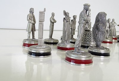 Lot 459 - DR WHO: A Danbury Mint pewter chess set...