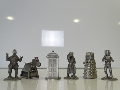 Lot 460 - DR WHO: A group of Danbury Mint large pewter...