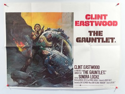 Lot 47 - THE GAUNTLET (1977) - UK quad film poster...