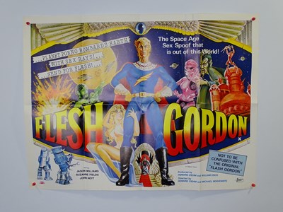 Lot 479 - FLESH GORDON (1974) - UK Quad Film Poster -...