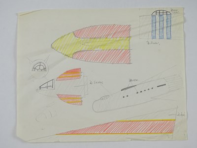 Lot 519 - A group of GERRY ANDERSON drawings from AP...