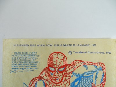 Lot 161 - SPIDER-MAN TRANSFER (1967) - Iron-On Transfer...