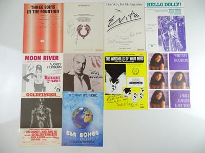 Lot 221 - MUSIC - A selection of sheet music all signed...