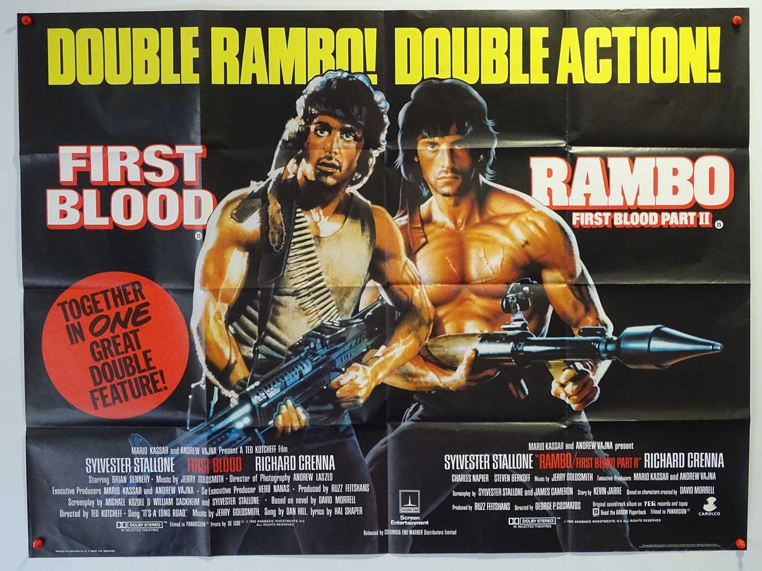 Lot 99 - FIRST BLOOD / RAMBO: FIRST BLOOD PART II