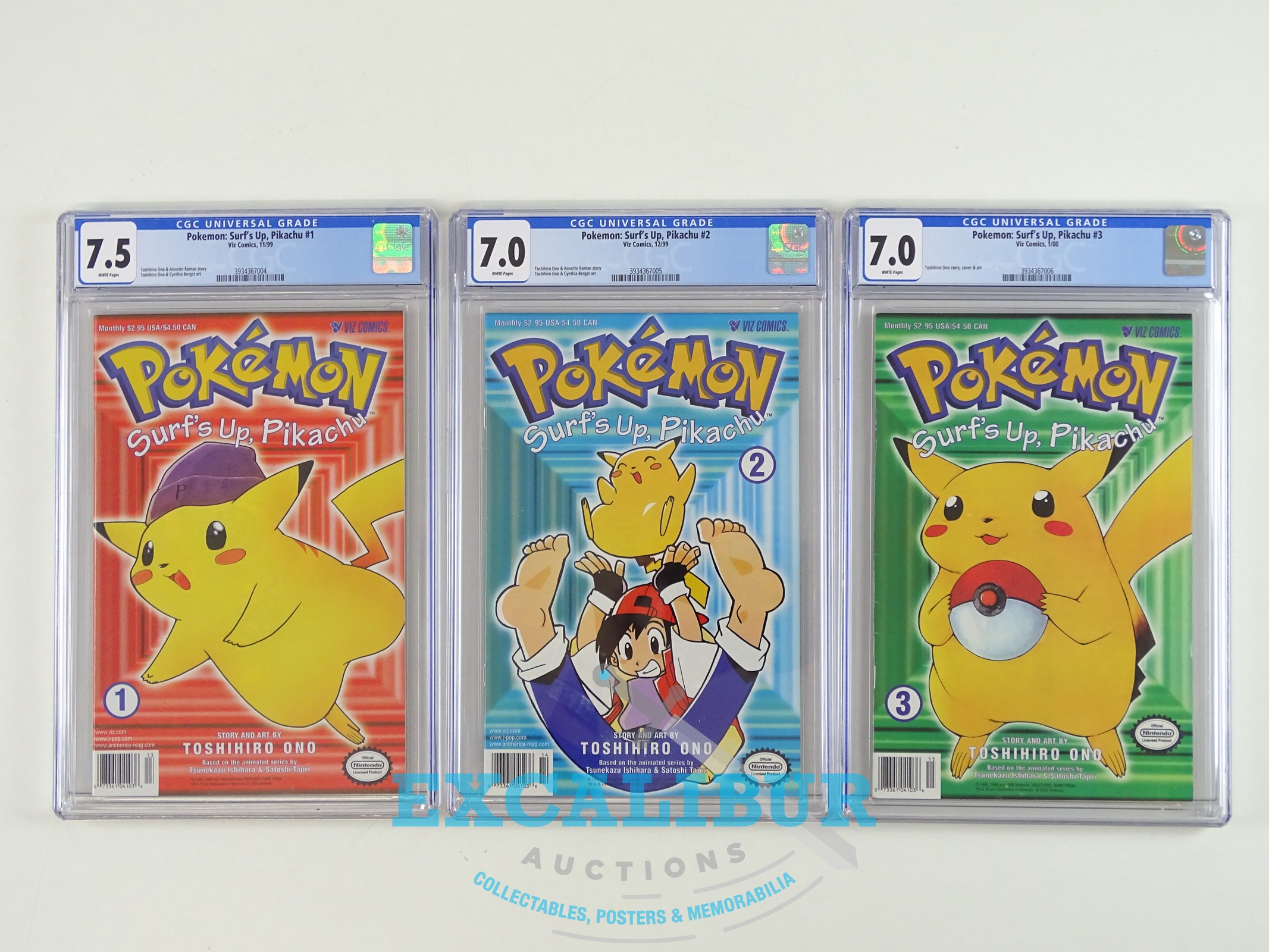 Lot 107 - POKEMON SURF'S UP PIKACHU #1, #2, #3 (3 in