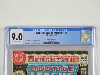 Lot 113 - JUSTICE LEAGUE of AMERICA #184 (1980 - DC) CGC...