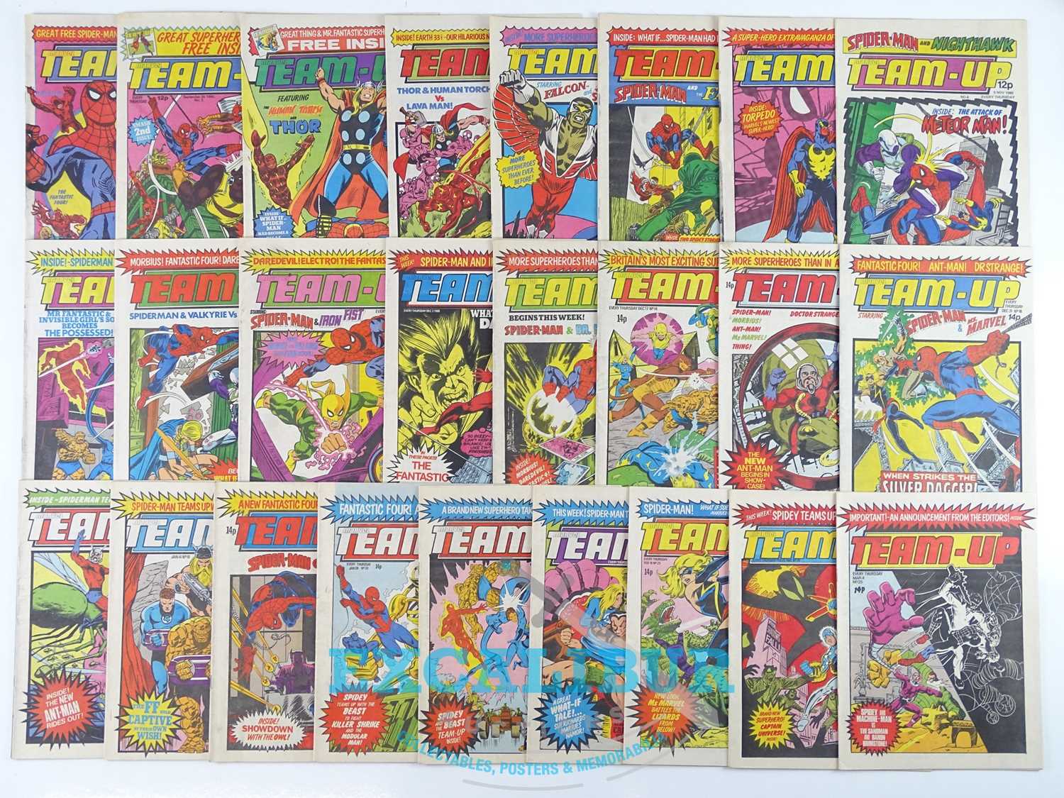 Lot 134 - MARVEL TEAM-UP WEEKLY#1 to 25 - (25 in Lot) -...