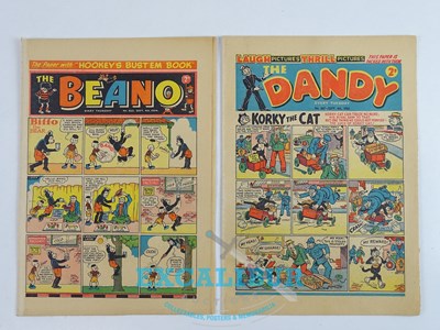 Lot 156 - BEANO #633 & DANDY #667 (2 in Lot) (1954) -...