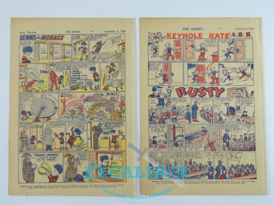 Lot 156 - BEANO #633 & DANDY #667 (2 in Lot) (1954) -...