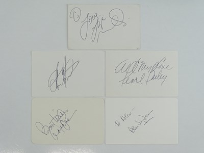 Lot 222 - MUSICAL THEATRE: A mixed group of signed cards...