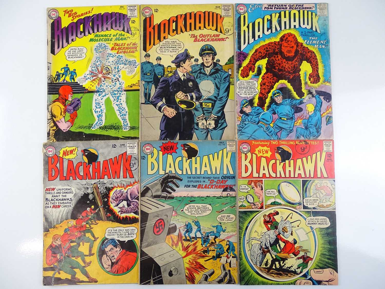 Lot 188 - BLACKHAWK #191, 194, 195, 197, 198, 199 - (6...