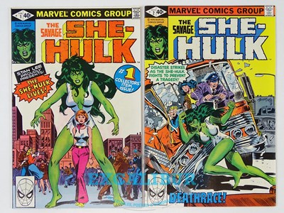 Lot 406 - SAVAGE SHE-HULK #1 & 2 - (1975 - MARVEL) - HOT...