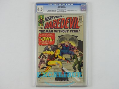 Lot 413 - DAREDEVIL #3 (1964 - MARVEL) GRADED 4.5 by CGC...