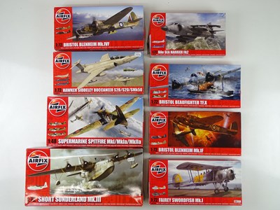 Lot 115 - A group of 1:48 and 1:72 scale unbuilt AIRFIX...