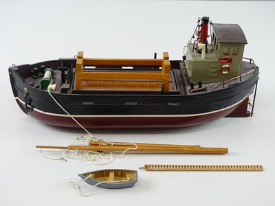 Lot 125 - A 1:43 scale handbuilt Puffer ship model built...