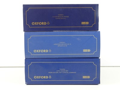 Lot 129 - A group of OXFORD 1:72 scale Avro and De...