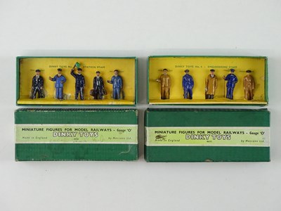 Lot 13 - A pair of DINKY O gauge diecast figure sets...