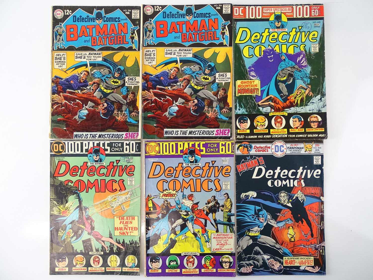 Lot 21 - DETECTIVE COMICS: BATMAN #384, 440, 442, 443,...