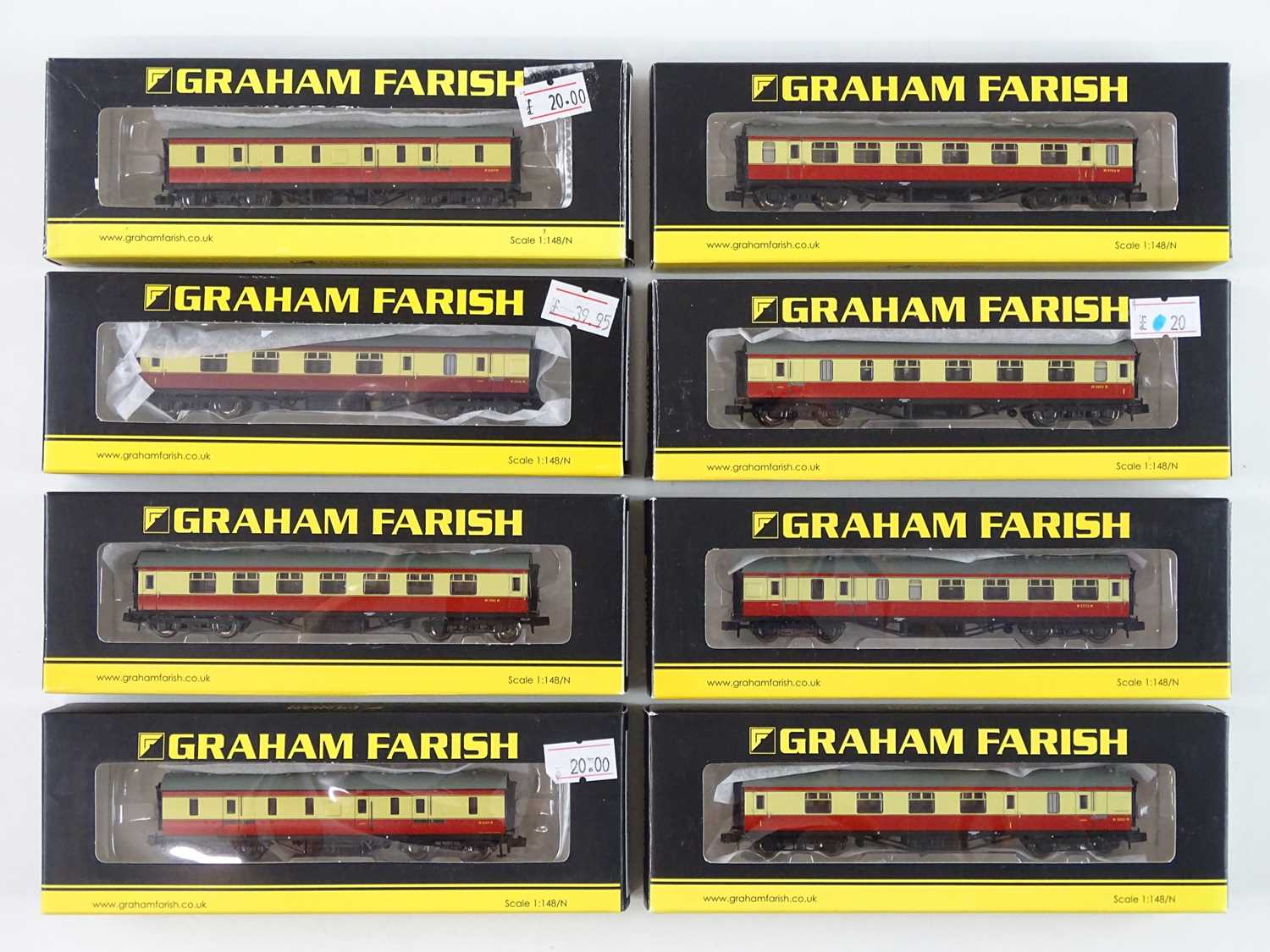 Lot 143 - A group of GRAHAM FARISH N gauge Stanier...