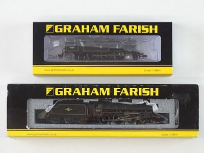 Lot 147 - A pair of GRAHAM FARISH N gauge steam...