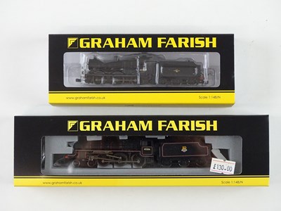 Lot 148 - A pair of GRAHAM FARISH N gauge steam...