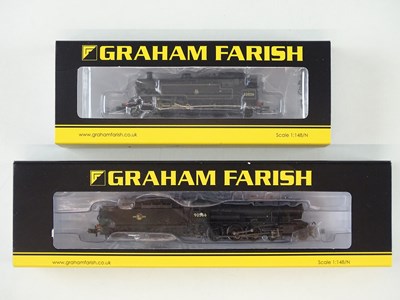 Lot 154 - A pair of GRAHAM FARISH N gauge steam...