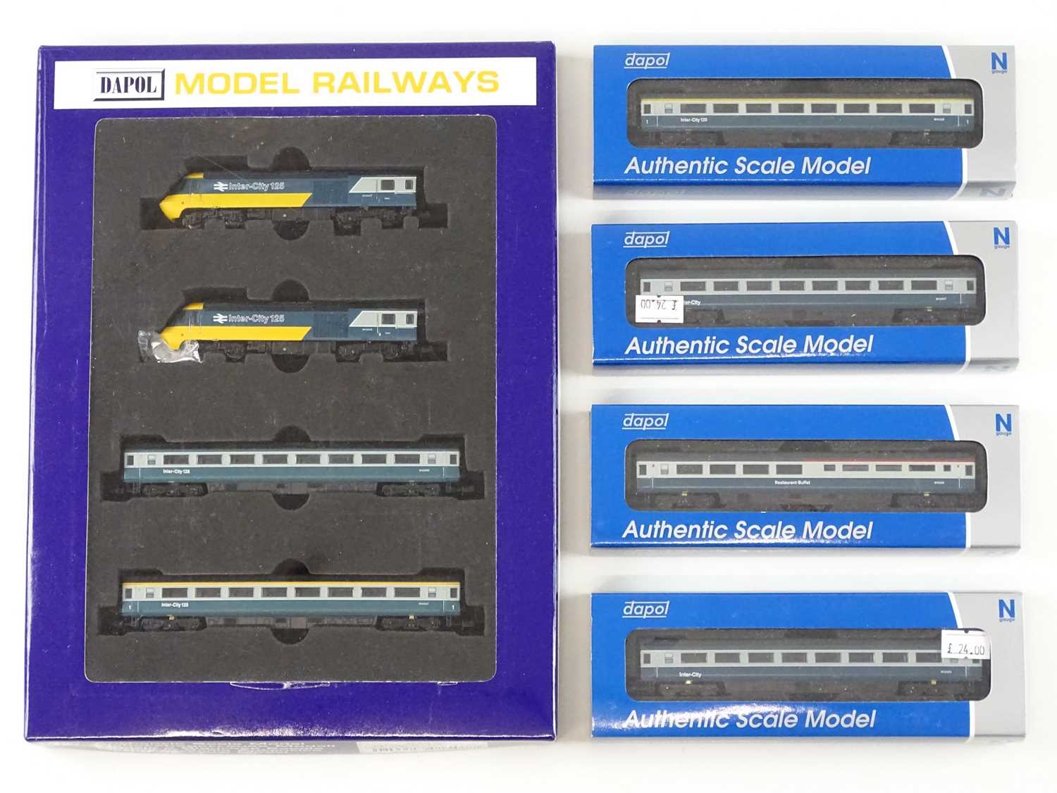 Lot 163 - A DAPOL N gauge Intercity 125 Bookset together...