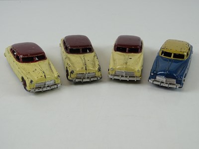 Lot 17 - A group of playworn early DINKY cars including...