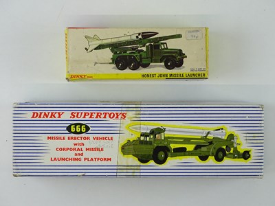Lot 19 - A pair of DINKY Military Missile Launchers...