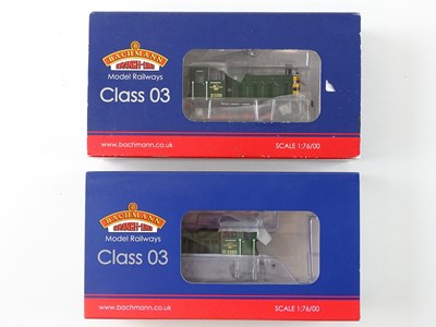 Lot 213 - A pair of BACHMANN OO gauge class 03 diesel...