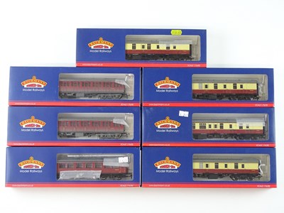 Lot 221 - A group of BACHMANN OO gauge coaches including...