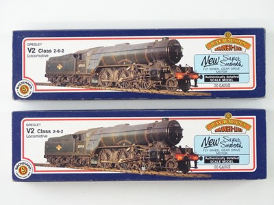 Lot 222 - A pair of BACHMANN OO gauge class V2 steam...