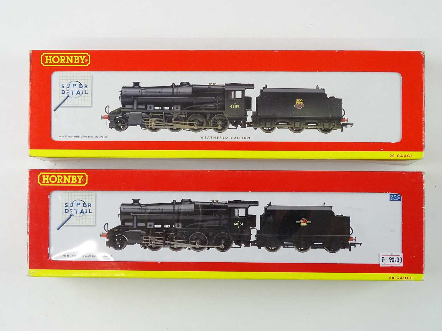 Lot 241 - A pair of HORNBY OO gauge class 8F steam