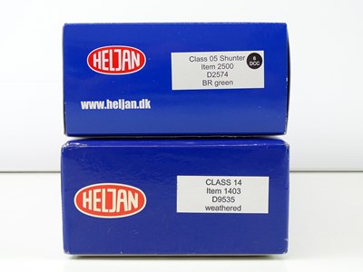 Lot 245 - A pair of HELJAN OO gauge diesel shunting...